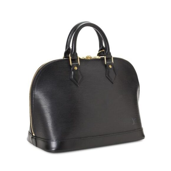 Louis Vuitton Alma PM Epi Leather Top Handle Bag, Black - Picture 3 of 16